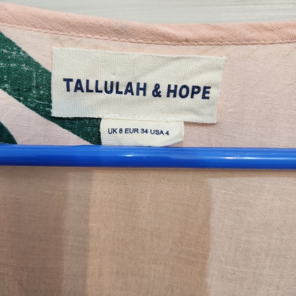 Tallulah & Hope Puff Sleeve Oversized Lagenlook Dress Size 4, Fit S/M - Picture 5 of 8